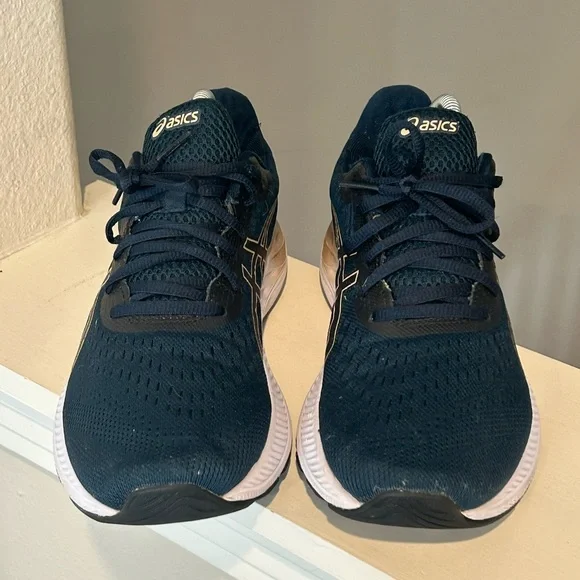 Asics Gel Excite 8 Sneakers Womens Size 9.5 WIDE Navy Blue Running Shoes - Picture 4 of 10